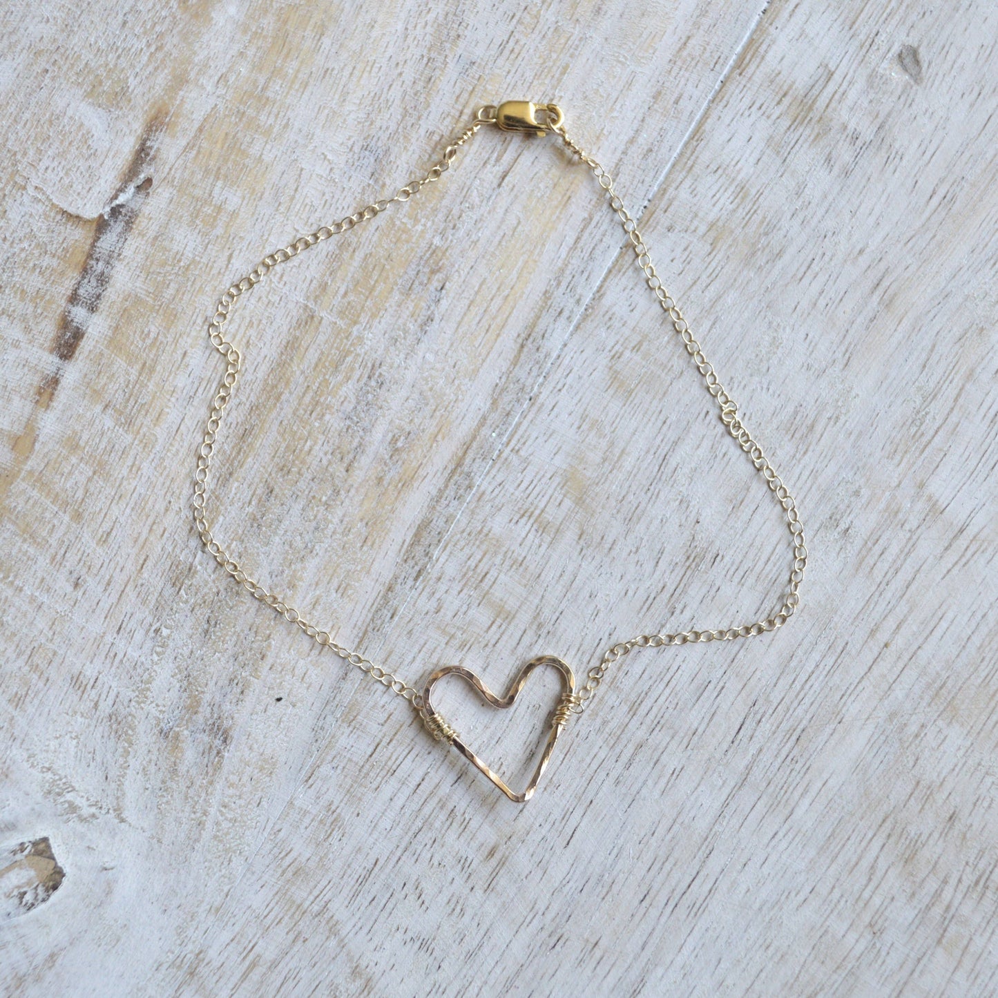 Gold Heart Anklet