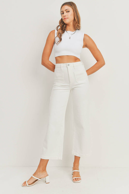 Patch Pocket Wide Leg