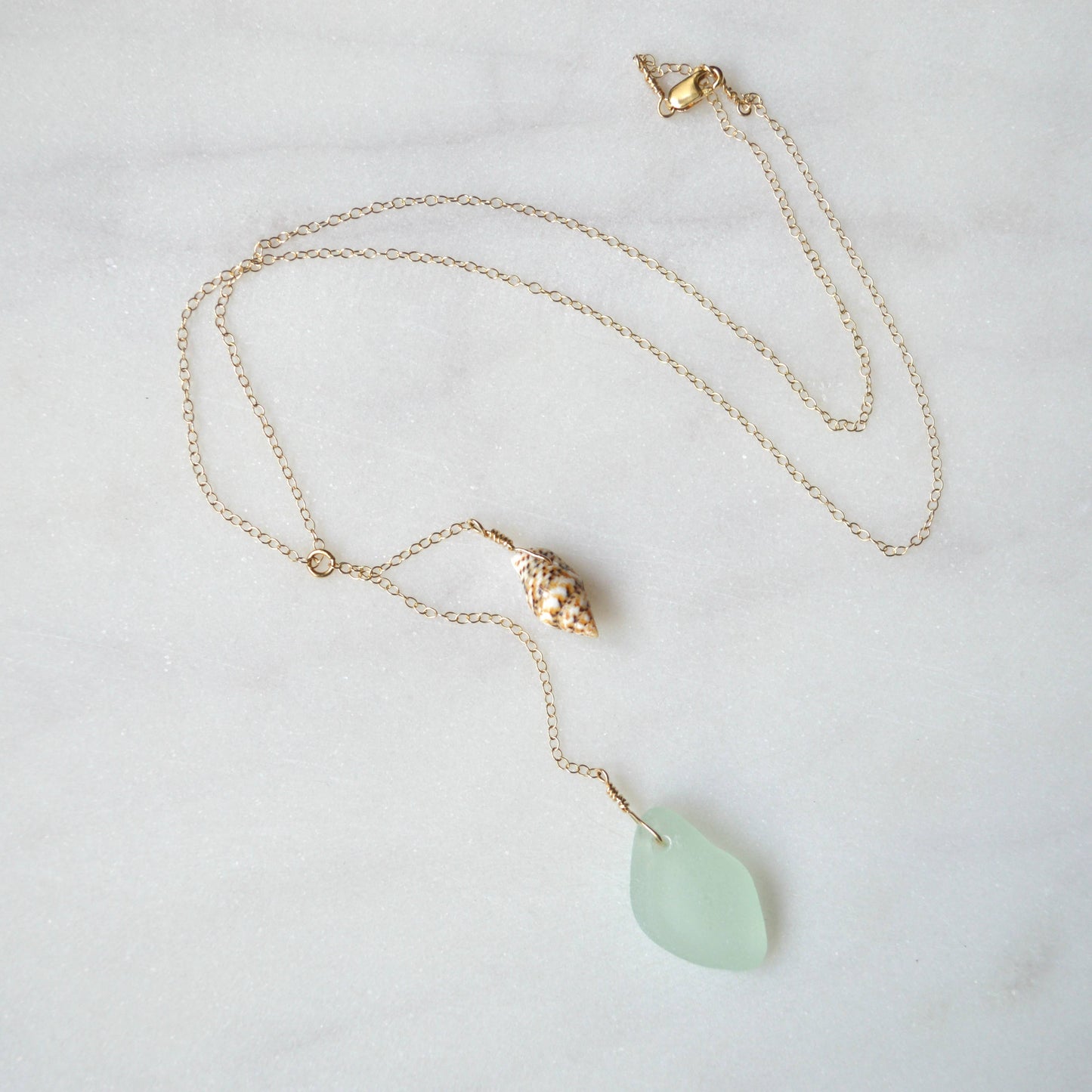 Sea Glass Shell Necklace