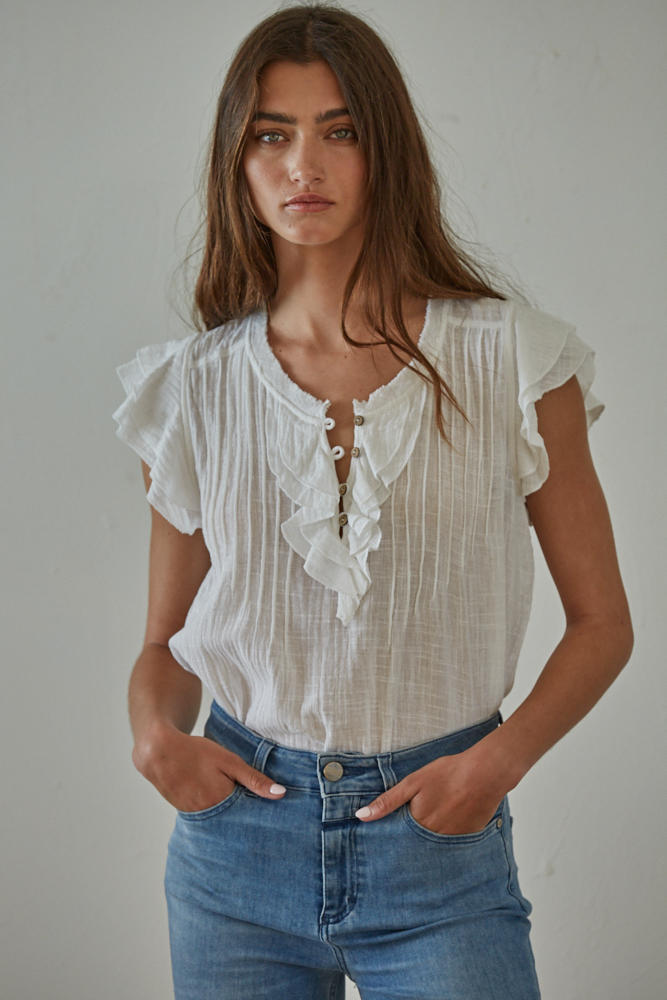 Maude Frilly Top