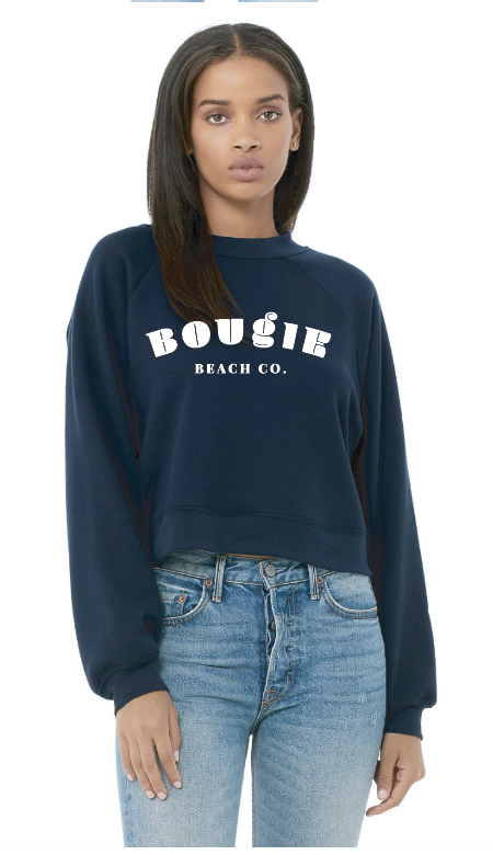 Bougie Beach Co. Crop Crewneck