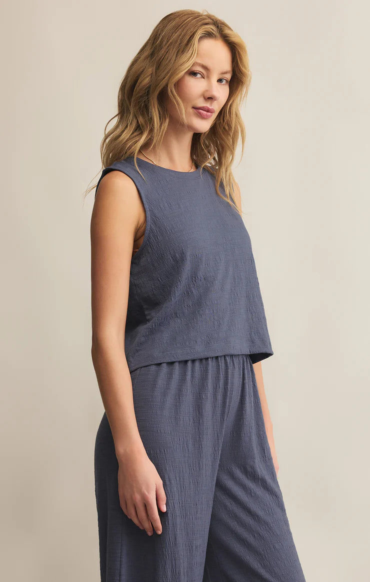 Sloan Textured Slub Top