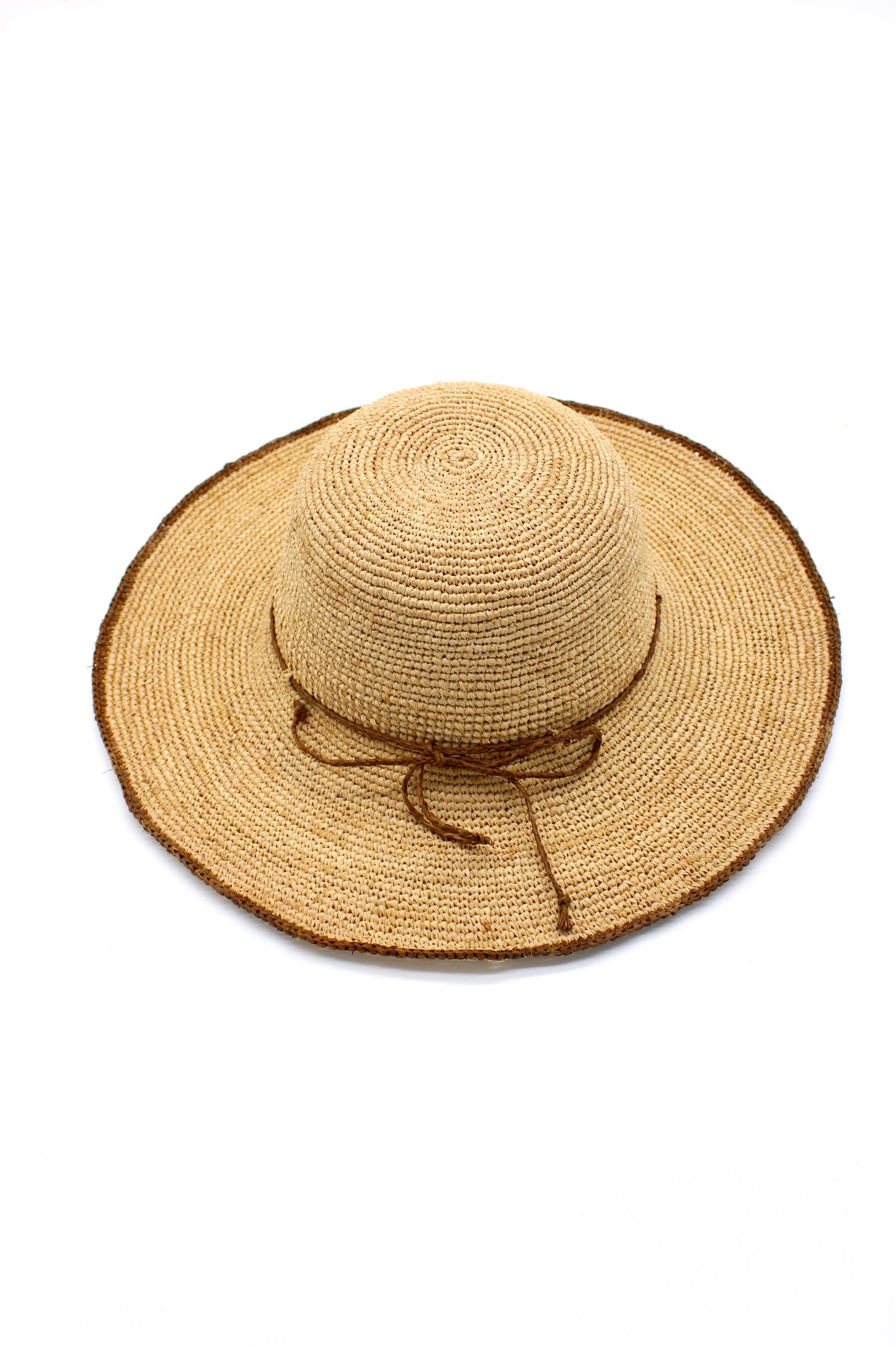 Rachel Crochet Straw Sun Hat