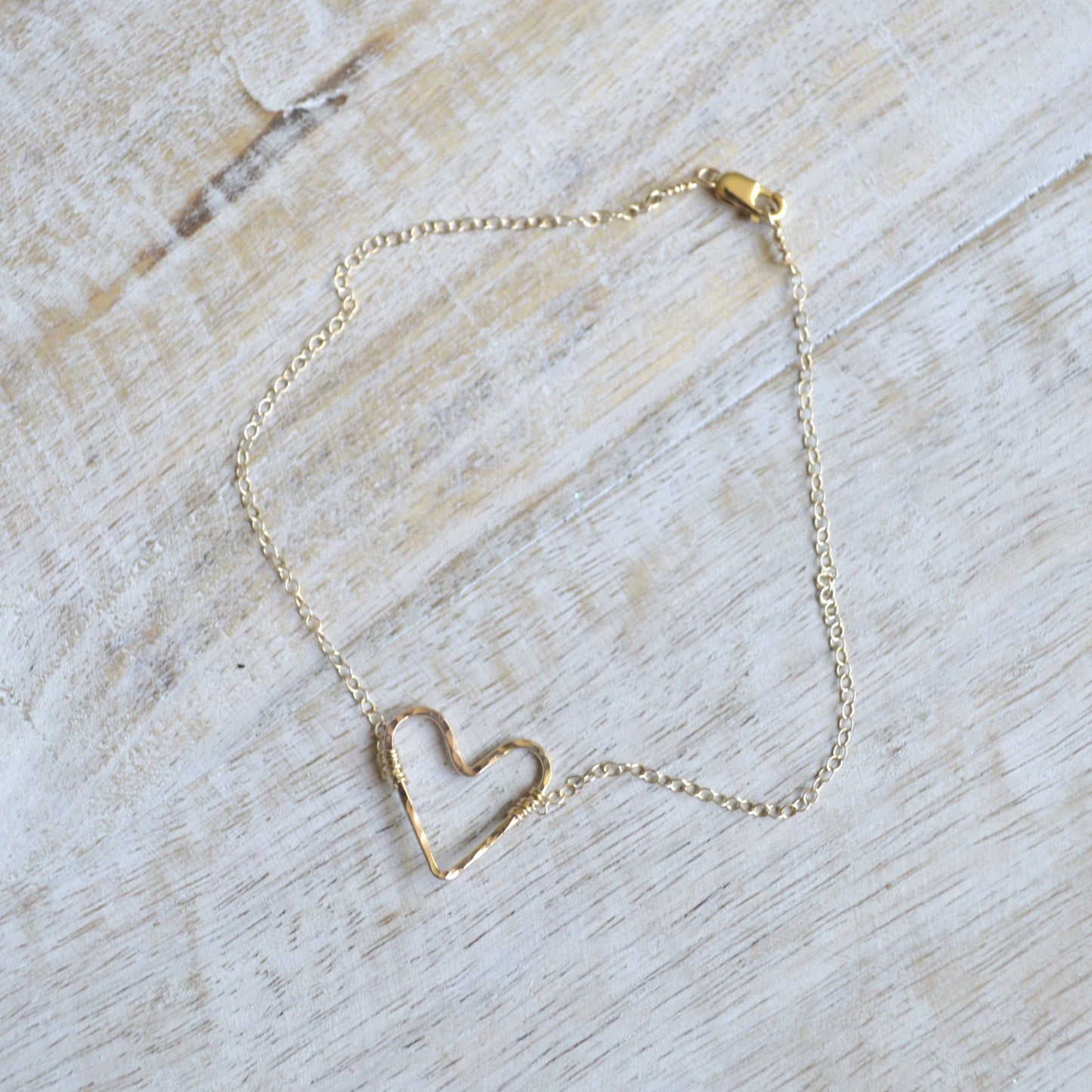 Gold Heart Anklet