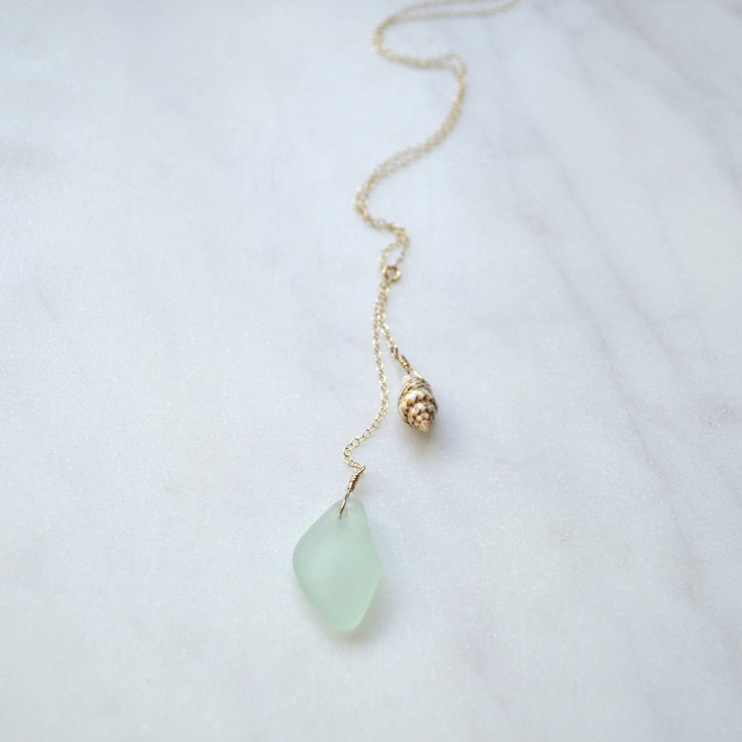 Sea Glass Shell Necklace