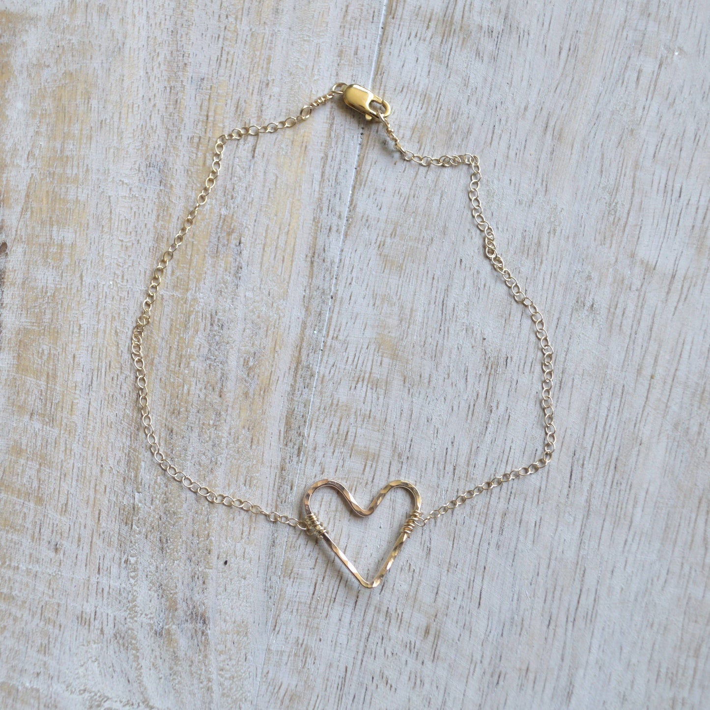 Gold Heart Anklet